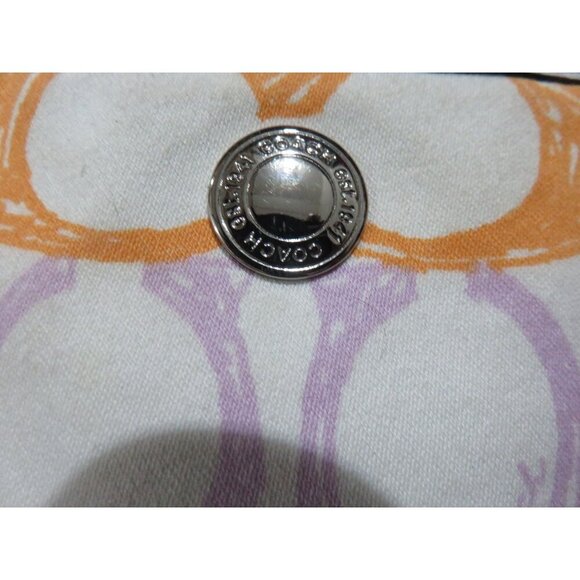 SOLD Coach Y2K Poppy Hampton Signature C Scribble Logo Jaquard Canvas Wristlet - Picture 3 of 8